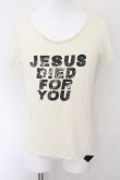 画像1: IFSIXWASNINE / CROSSES+JESUS/HSC/M Tシャツ【メンズ1】 1 ホワイト O-24-11-01-029-IF-ts-YM-OS (1)