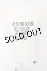 画像: IFSIXWASNINE / CROSSES+JESUS/HSC/M Tシャツ【メンズ1】 1 ホワイト O-24-11-01-029-IF-ts-YM-OS