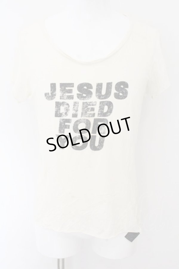 画像1: IFSIXWASNINE / CROSSES+JESUS/HSC/M Tシャツ【メンズ1】 1 ホワイト O-24-11-01-029-IF-ts-YM-OS (1)