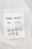 画像4: SHARE SPIRIT / ジェーン Tシャツ 38 ホワイト O-24-11-01-011-SH-ts-YM-ZT265 (4)