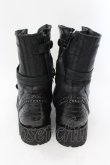 画像4: KMRii / LACE UP BOOTS ブーツ 約27cm ブラック O-24-11-10-092-KM-sho-YM-OS (4)