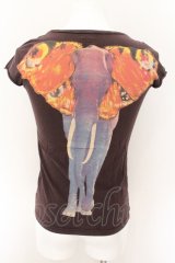 画像: LGB / CIRCUS/ELEPHANT/HSC Tシャツ 0（レディース） ブラウン O-24-11-17-053-LG-ts-YM-OS