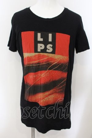 画像: LGB / HSC/M LIPSプロントTシャツ【メンズ3】 3 ブラック O-24-12-29-023-LG-to-YM-ZT0104-A