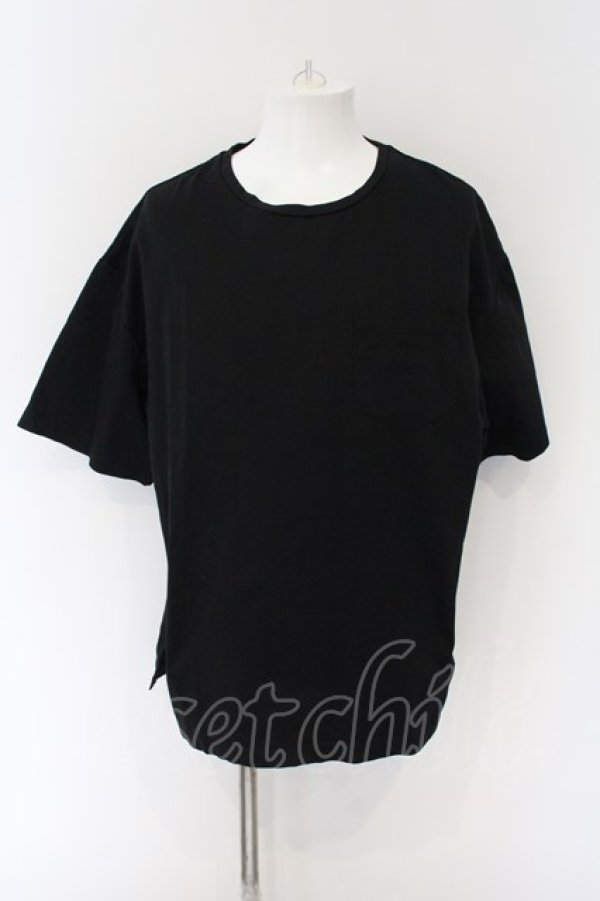 画像1: NO ID. / CパールヴァティシルケットスムースBIG-Tシャツ 2 ブラック O-24-12-30-043-NO-ts-YM-ZT427 (1)