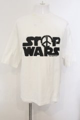 画像: PROPA9ANDA / STOP WARS Tシャツ M ホワイト O-25-01-12-008-PR-ts-YM-ZT190