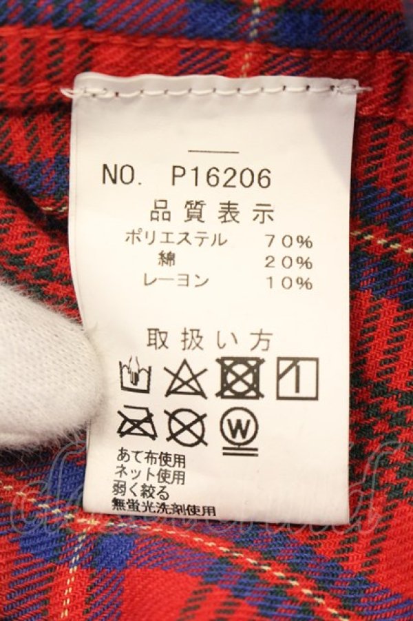 画像4: PROPA9ANDA / ERODED CHECK シャツ M レッド O-25-01-12-013-PR-sh-YM-ZT189 (4)