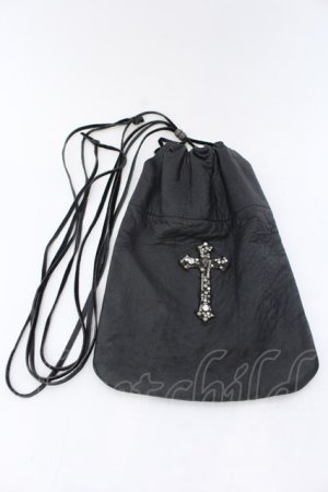 画像: IFSIXWASNINE / POUCH CROSS ポーチ（28ｘ20）  ブラック O-25-02-13-026-IF-ba-YM-OS