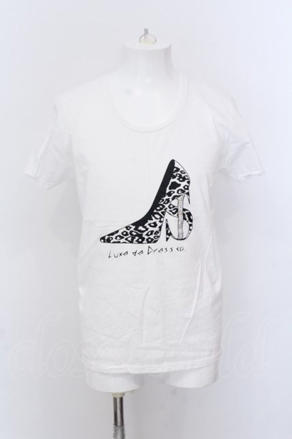 画像1: luxe de dress co. / Tシャツ L ホワイト O-25-02-20-043-Lu-ts-YM-OS (1)