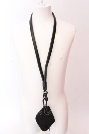 画像: Moonage Devilment / NECK STRAP & COIN PURSE  ブラックｘブラック O-25-02-23-046-MO-za-YM-OS