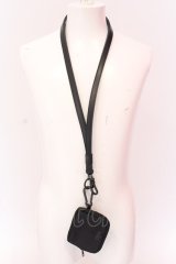 画像: Moonage Devilment / NECK STRAP & COIN PURSE  ブラックｘブラック O-25-02-23-047-MO-za-YM-OS