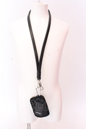 画像: Moonage Devilment / NECK STRAP & COIN PURSE  ブラックｘシルバー O-25-02-23-049-MO-za-YM-OS