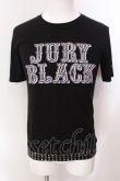 画像1: JURY BLACK / 裾スタッズロゴTシャツ 3 ブラック O-25-02-23-008-JU-ts-YM-OS (1)