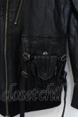 画像3: KMRii / Goat Leather Hoodie レザーパーカー 1 ブラック O-25-02-28-045-KM-ou-YM-OS (3)