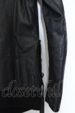 画像6: KMRii / Goat Leather Hoodie レザーパーカー 1 ブラック O-25-02-28-045-KM-ou-YM-OS (6)