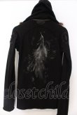 画像5: 14th Addiction / FUR HOODIE プリントリペアパーカー 1 ブラック O-25-02-28-061-14-to-YM-OS (5)