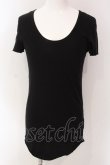 画像1: NO ID. BLACK / ラウンドネックロングTシャツ 1 ブラック O-25-03-09-010-NO-ts-YM-OS (1)