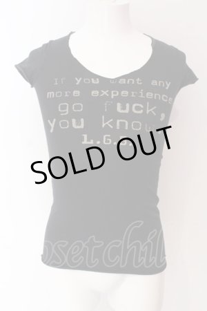 画像: LGB / GO FUCK/HS Tシャツ S（レディース） ブラック O-25-04-10-035-LG-to-YM-OS