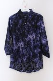 画像1: CIVARIZE / 6分丈ジャガードシャツ 44 ブルー（パープル） O-25-04-11-009-CI-sh-YM-ZT197 (1)