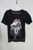 画像1: 【セール】CIVARIZE / 4色分解ドレススカルTシャツ’20SS 44 ブラック T-24-05-15-005-CI-ts-YM-ZT408 (1)