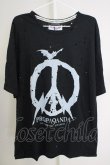 画像1: Moonage Devilment / 【タグ付き】PROPA9ANDAコラボ REVERBRATION SHADOW（クラッシュ）Tシャツ 46 ブラック T-24-07-05-018-Mo-ts-YM-ZT (1)