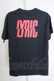 画像2: MARDI GRAS(SADS清春) / LYRIC Tシャツ M ブラック T-24-07-05-021-el-ts-YM-ZT416 (2)