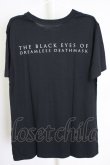 画像2: THE BLACK EYES OF DREAMLESS DEATHMASK / CAT Tシャツ M ブラック T-24-07-10-019-0-ts-YM-ZT (2)