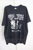 画像1: MARDI GRAS / Enjoy Smoking　Tシャツ XL ブラック T-24-07-10-023-MA-ts-YM-ZT410 (1)