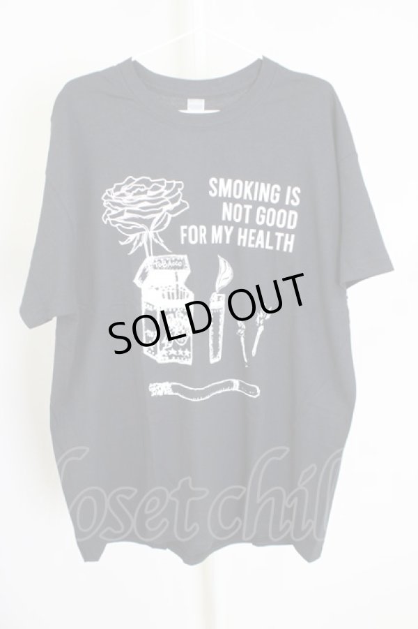 画像1: MARDI GRAS / Enjoy Smoking　Tシャツ XL ブラック T-24-07-10-023-MA-ts-YM-ZT410 (1)