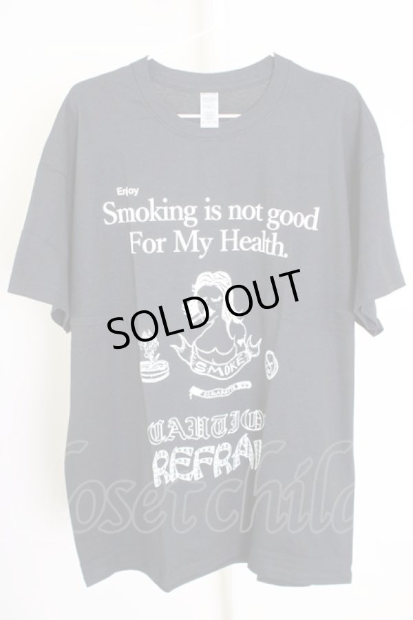 画像1: MARDI GRAS / Enjoy Smoking　Tシャツ XL ブラック T-24-07-10-024-MA-ts-YM-ZT410 (1)