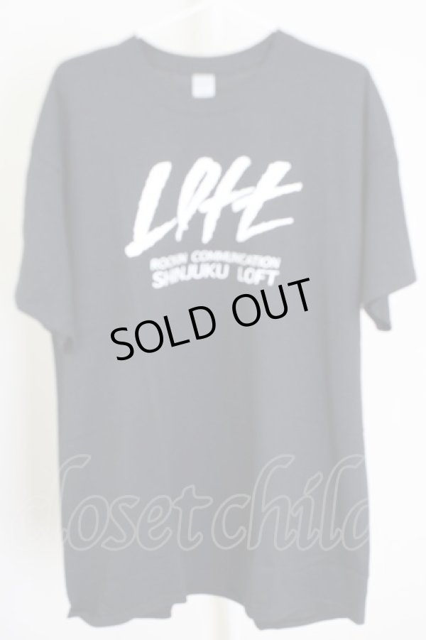 画像1: KIYOHARU / LOFT　Tシャツ「LIVE HOUSE NEVER DIE」 XL ブラック T-24-07-10-032-0-ts-YM-ZT (1)