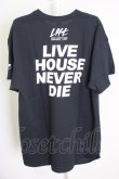 画像2: KIYOHARU / LOFT　Tシャツ「LIVE HOUSE NEVER DIE」 XL ブラック T-24-07-10-032-0-ts-YM-ZT (2)