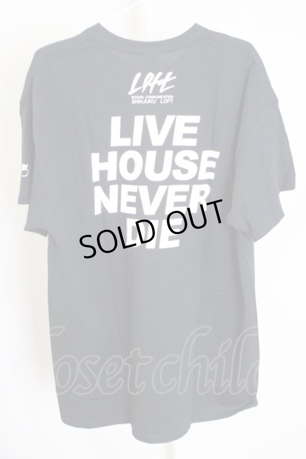 画像2: KIYOHARU / LOFT　Tシャツ「LIVE HOUSE NEVER DIE」 XL ブラック T-24-07-10-032-0-ts-YM-ZT (2)