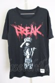 画像1: Moonage Devilment（清春） / FREAKレディTシャツ 44 ブラック T-24-07-10-035-0-ts-YM-ZT (1)