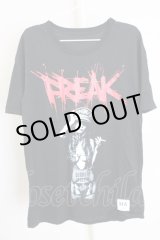 画像: Moonage Devilment（清春） / FREAKレディTシャツ 44 ブラック T-24-07-10-035-0-ts-YM-ZT