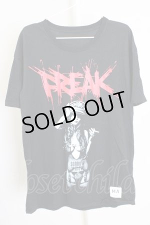 画像: Moonage Devilment（清春） / FREAKレディTシャツ 44 ブラック T-24-07-10-035-0-ts-YM-ZT