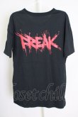 画像2: Moonage Devilment（清春） / FREAKレディTシャツ 44 ブラック T-24-07-10-035-0-ts-YM-ZT (2)