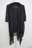 画像1: CIVARIZE / Morrow6分袖レイヤードトッパーロング 44 ブラック T-24-08-02-034-CI-to-YM-ZT311 (1)