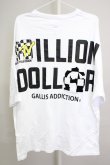 画像2: GALLIS ADDICTION / GA×MTV MILLION-DOLLER　Tシャツ 4 ホワイト T-24-08-02-006-GA-ts-YM-ZT315 (2)