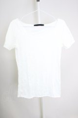 画像: FUGA / TOPS//シワ加工Tシャツ  白 T-24-08-08-003-FU-to-SZ-ZT013