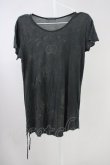 画像1: KMRii / Magnolia tencel washed Tシャツ 2 チャコール T-24-08-08-032-KM-ts-YM-ZT (1)