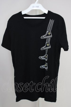 画像: GUILD PRIME / スニーカープリントTシャツ 1 ブラック T-24-08-28-005-GU-ts-YM-ZT077