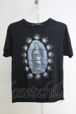 画像1: NO ID. BLACK / C天竺マリアGlitchプリントTシャツ 1 ブラック T-24-09-04-006-NO-ts-YM-ZT013 (1)