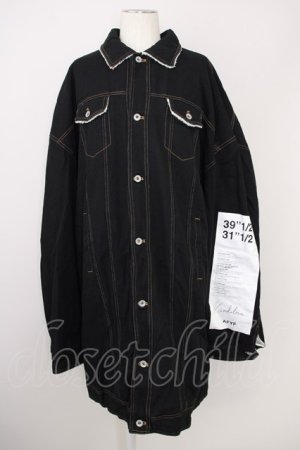 画像: AFYF（rovtski） / バックパッチ LONG DENIM　Gジャン  ブラック T-24-09-24-008-AF-ou-YM-ZT