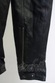 画像3: CIVARIZE / シャツ.Allureガーゼレイヤードラムレザー'10SS 44 ブラック T-24-10-30-004-CI-sh-YM-ZT (3)