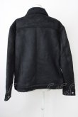 画像2: ZARA / 裏ボアフェイクスウェードブルゾンジャケット EU XL ブラック T-25-02-13-012-ZA-ou-YM-ZT-ML005 (2)