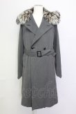 画像1: kiryuyrik / Fur Long Trench コ-ト S グレー T-25-03-06-011-ki-ja-YM-ZT-M111 (1)