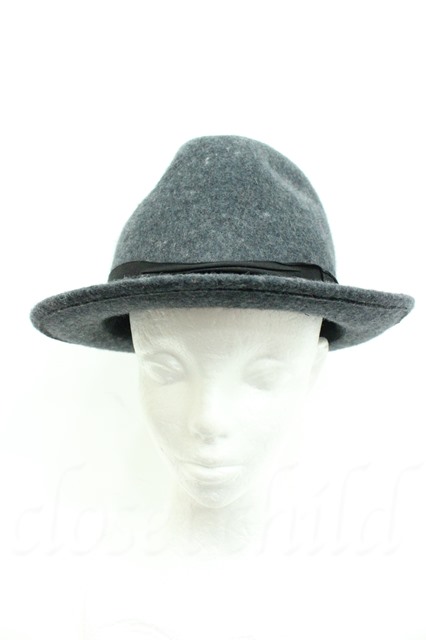 【SALE】NO ID. ハット.WOOL /グレー/1 O-21-09-21-078-NO-za-YM-ZT319