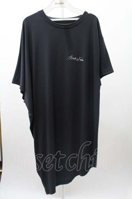 SALE】AFYF（rovtski） Tシャツ.バックベアプリントアシンメトリー