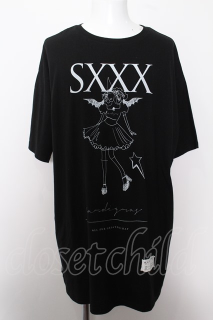 SALE】MARDIGRAS(SADS清春) Tシャツ.SXXX BIG /ブラック/ O-22-08-19 