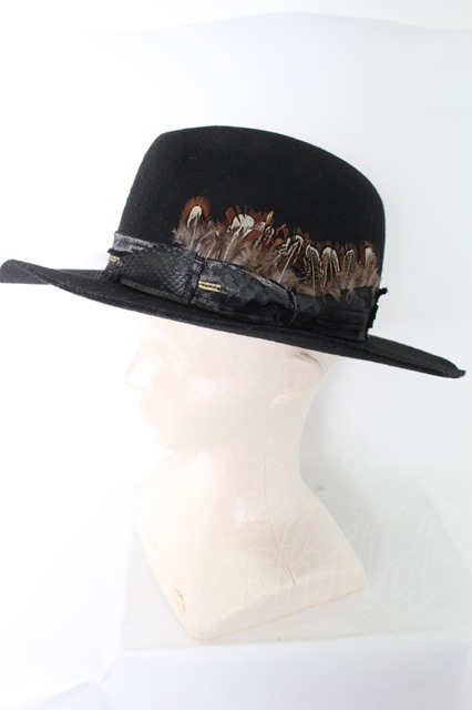 【SALE】Roen ハット.Roen produced by HIROMU TAKAHARA BELT HAT /ブラック/-  O-22-08-24-067w-1-za-Ro-m-YM-OS